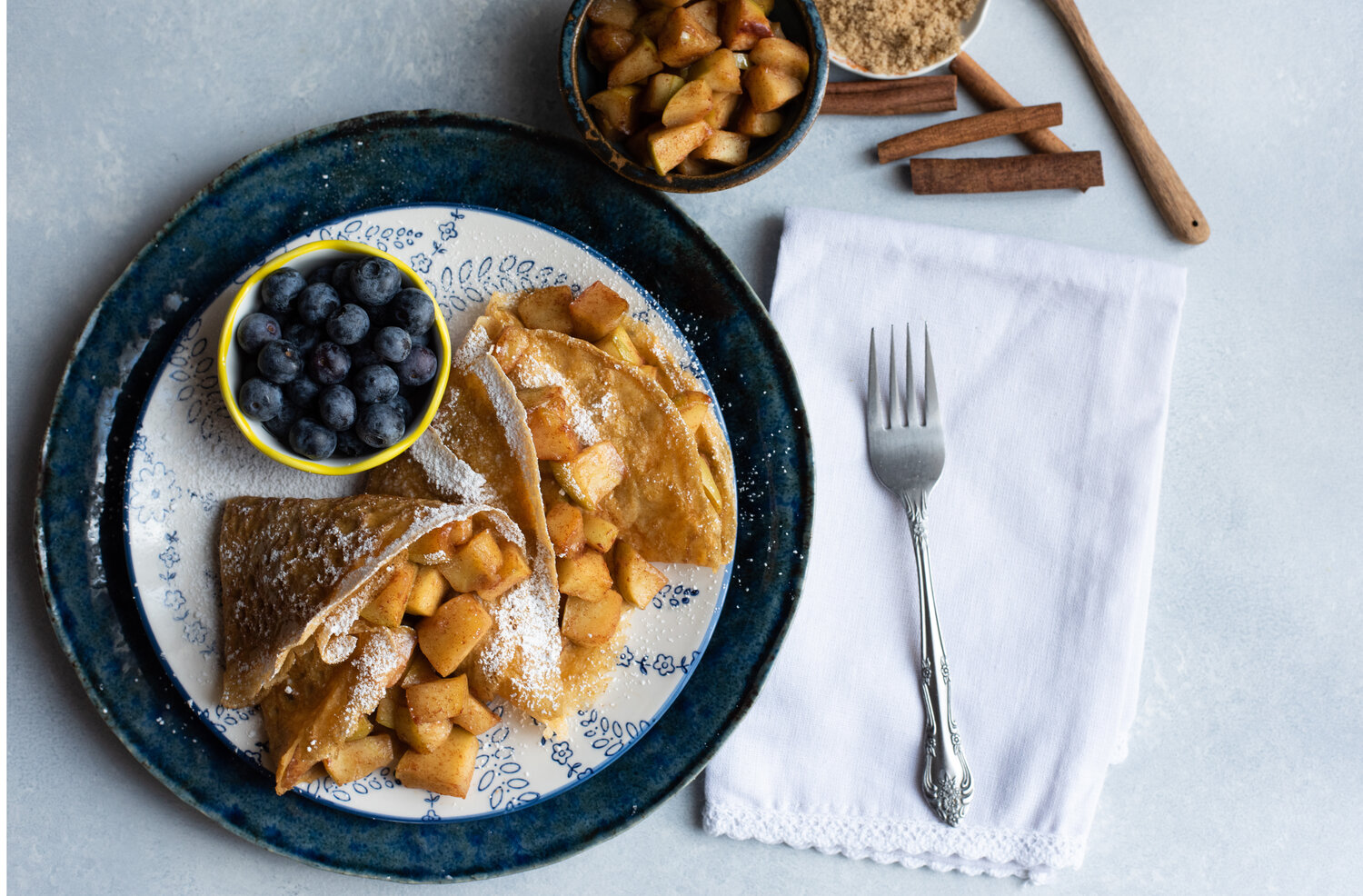 Cinnamon Apple Breakfast Crepes — Christy Wilson Nutrition