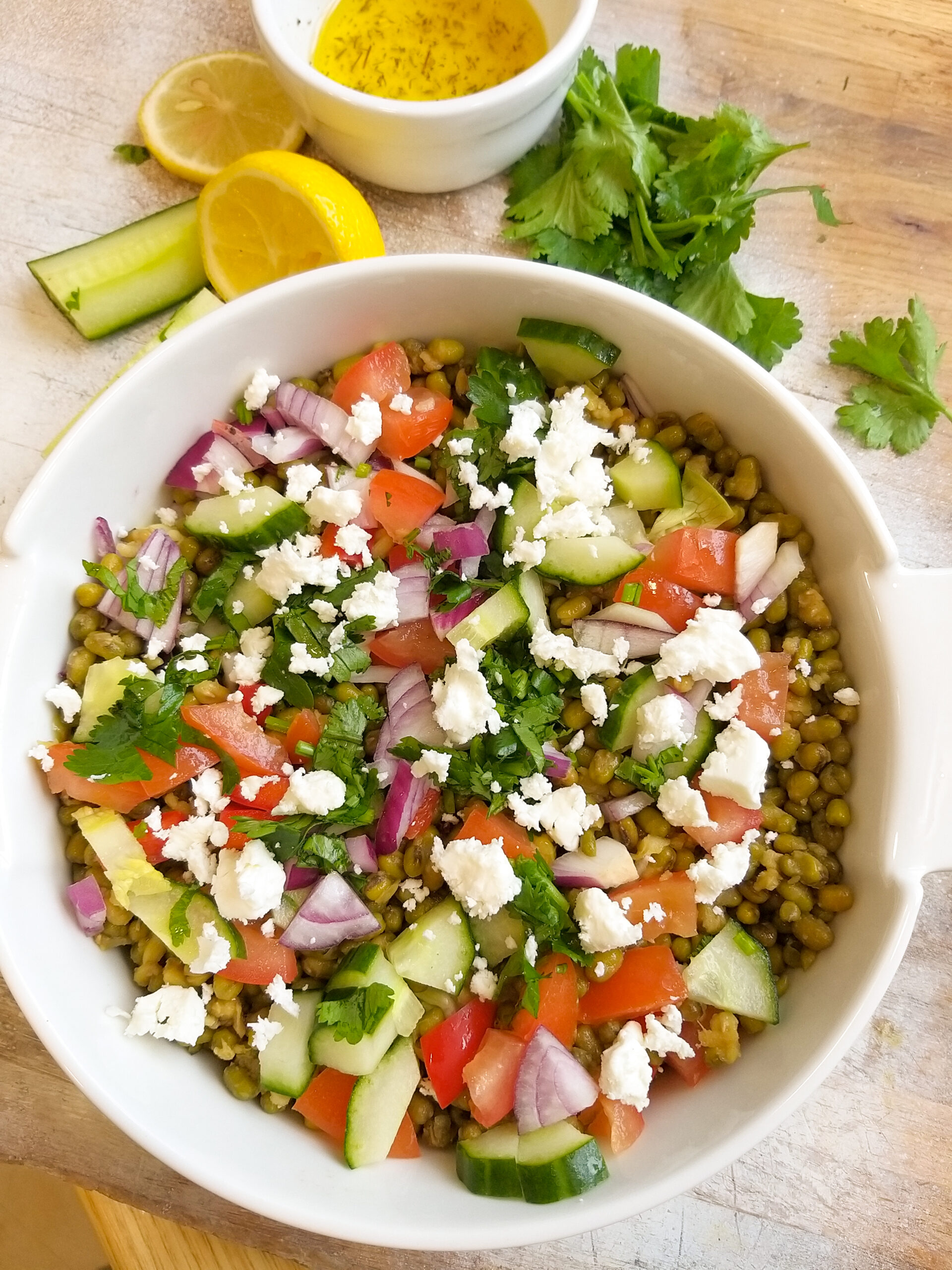 Green lentil ( Mung beans) salad – Nutritionist 4 u