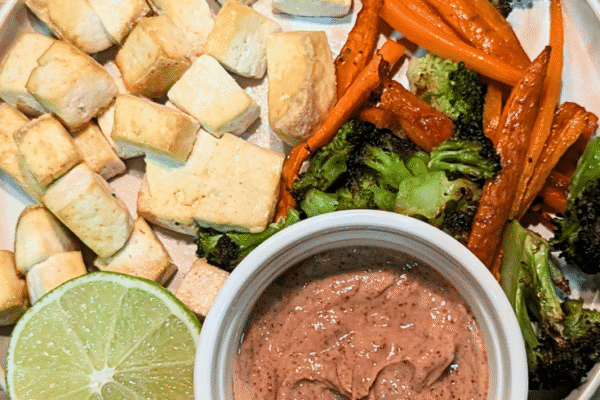 Tofu Broccoli Peanut Sauce (easy, flavorful, and anti-inflammatory)