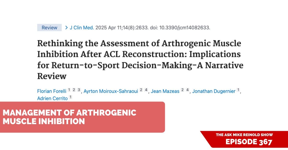 Management of Arthrogenic Muscle Inhibition