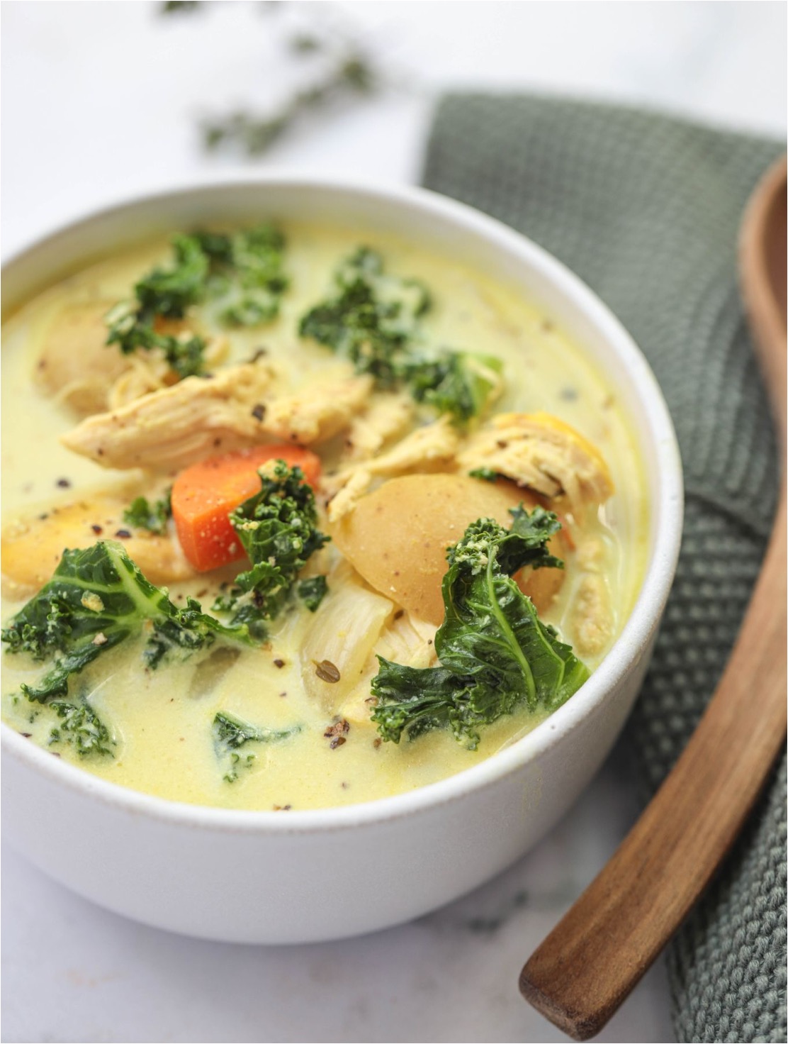 Creamy Chicken & Potato Soup (Slow-Cooker)