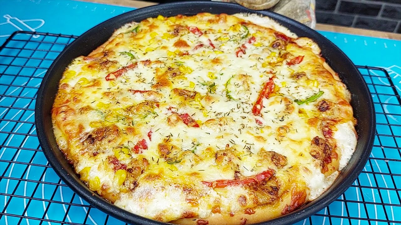 Delicious Cheese Burst Pizza Recipe