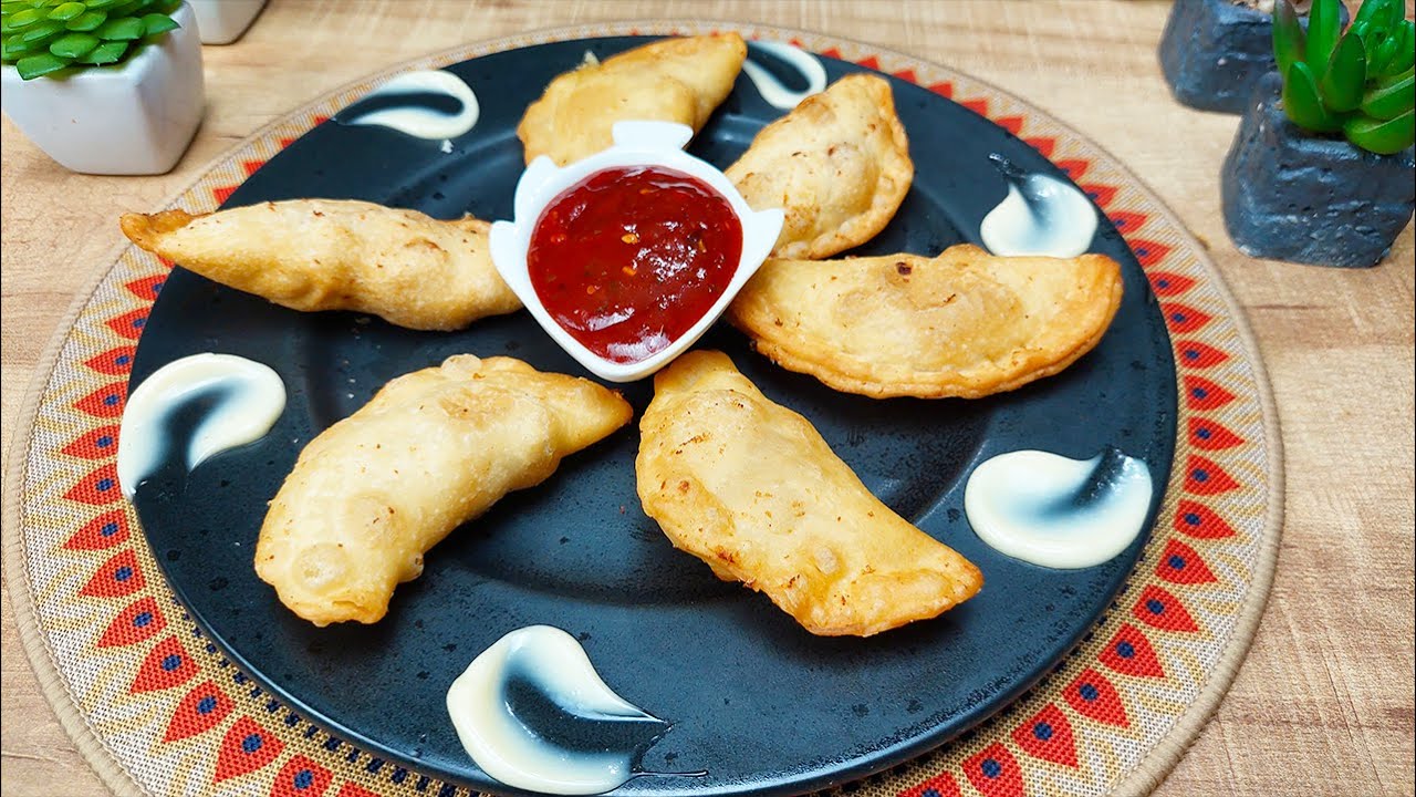Crispy Chicken Malai Boti Dumplings Recipe