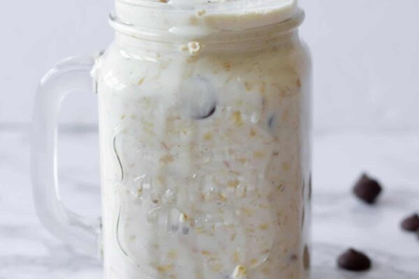 Chocolate Chip Cookie Dough Overnight Oats