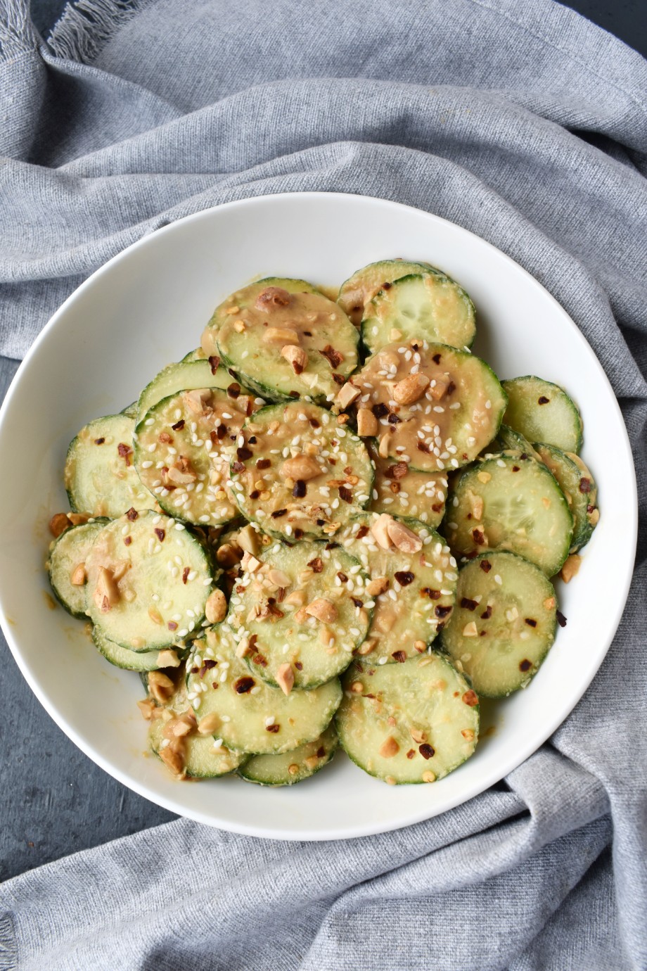 Spicy Peanut Cucumbers + Giveaway