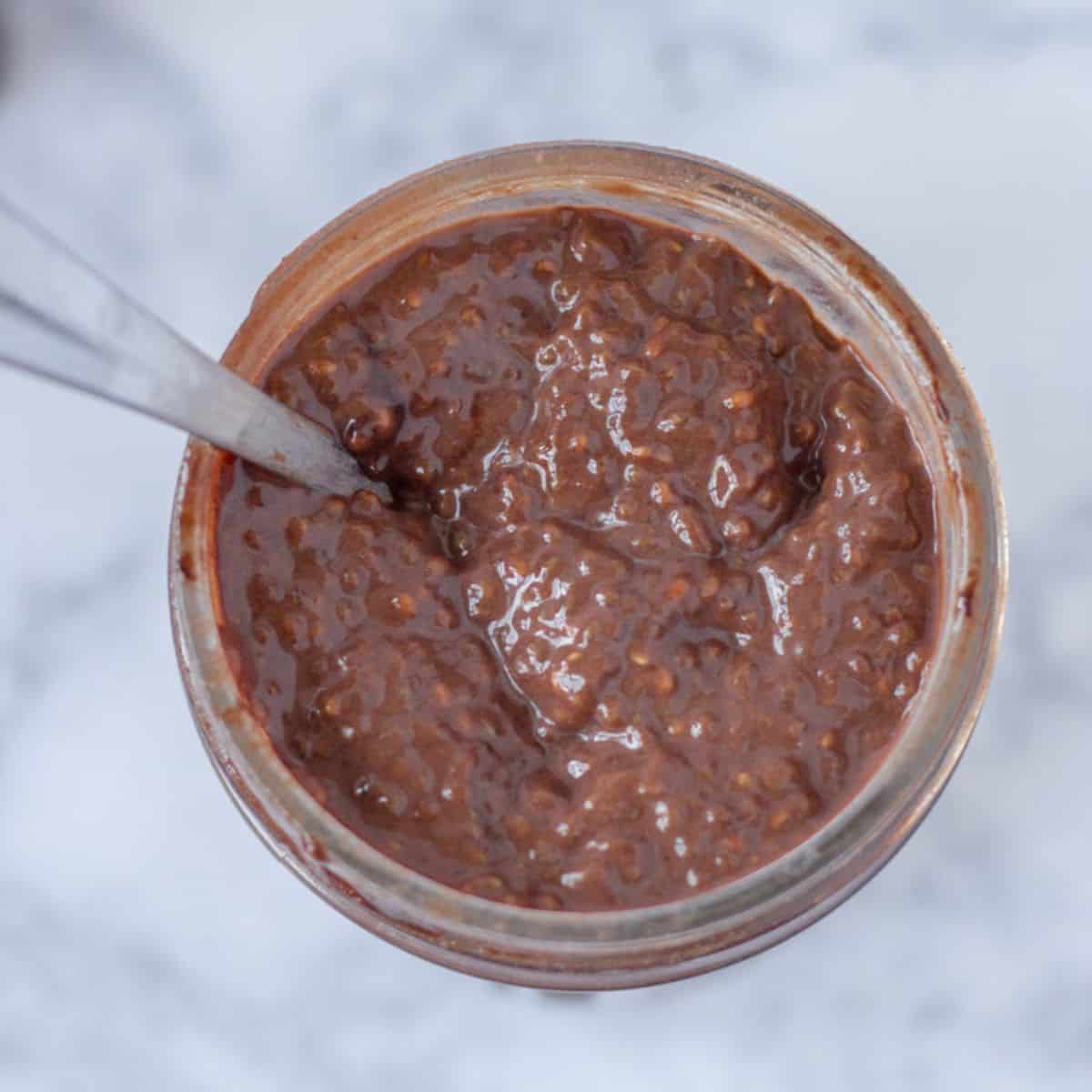 High Protein Dark Chocolate Lover’s Chia Pudding