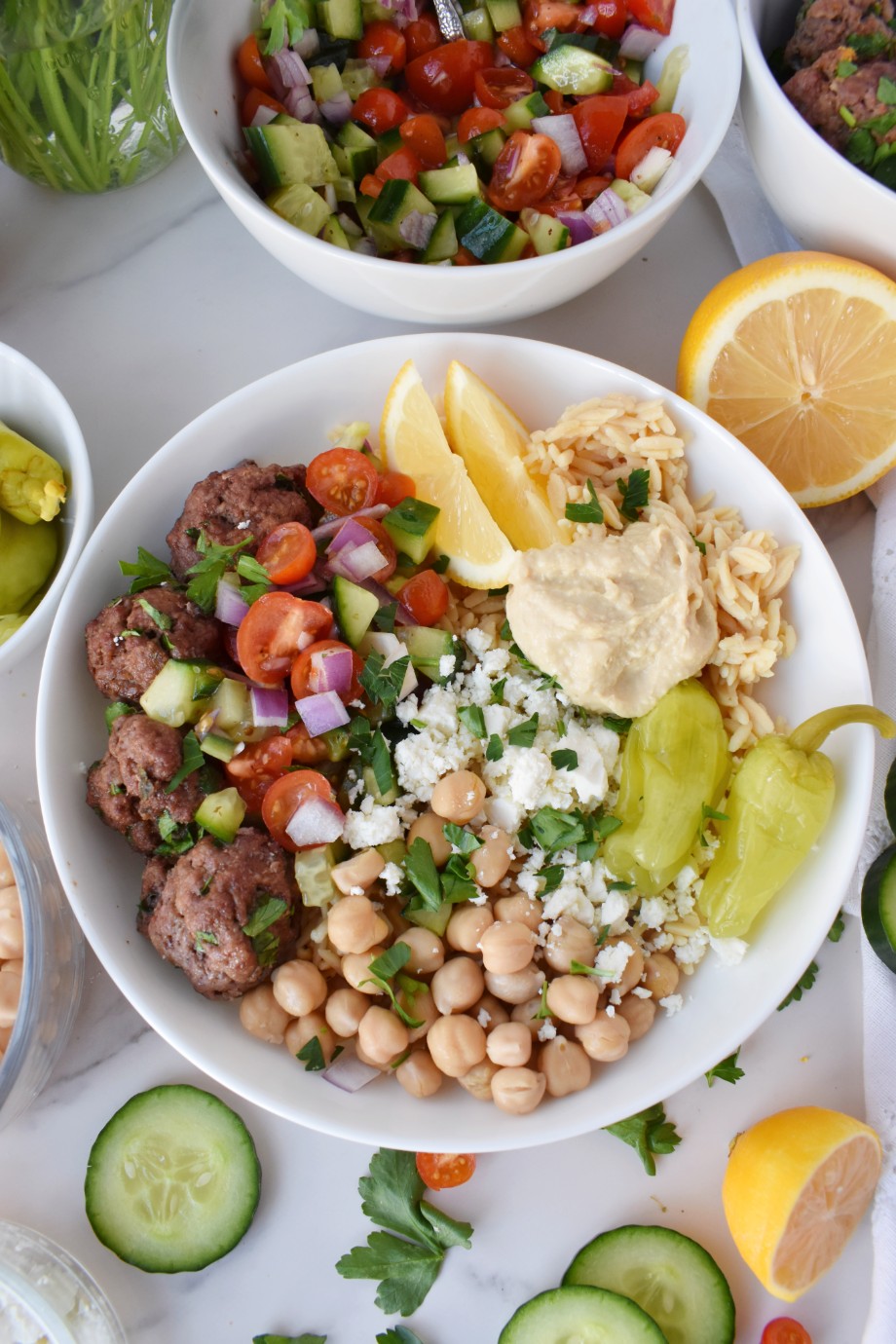 Gyro Meatball Bowls | The Nutritionist Reviews