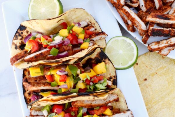 Grilled Pork Tacos with Mango Salsa
