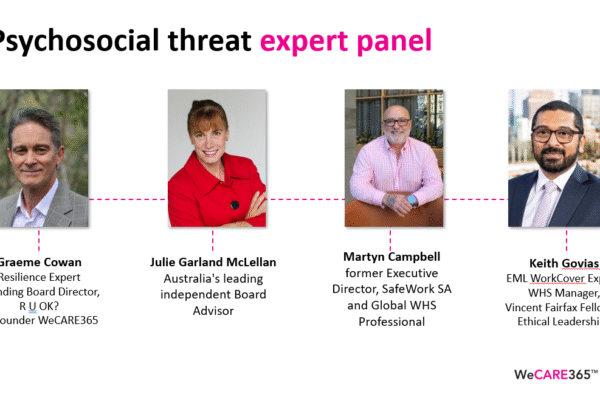 Expert Panel Summary: Psychosocial Risks – How Boards and WHS Can Navigate Legal and Financial Threats | Graeme Cowan
