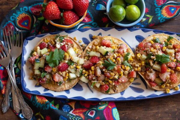 Strawberry Corn Tostadas — Christy Wilson Nutrition