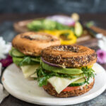 The Best Veggie Bagel Sandwich