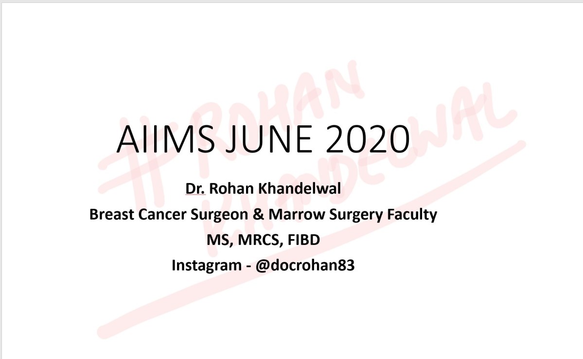 AIIMS June 2020 Surgery Questions