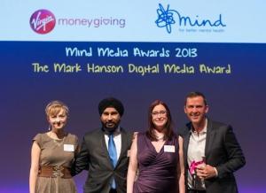 A Mind Media Award winner – thanks to you – Charlotte Walker