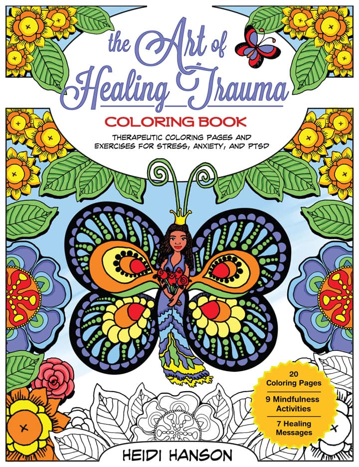 The Art of Healing Trauma Coloring Book-Look Inside the Book