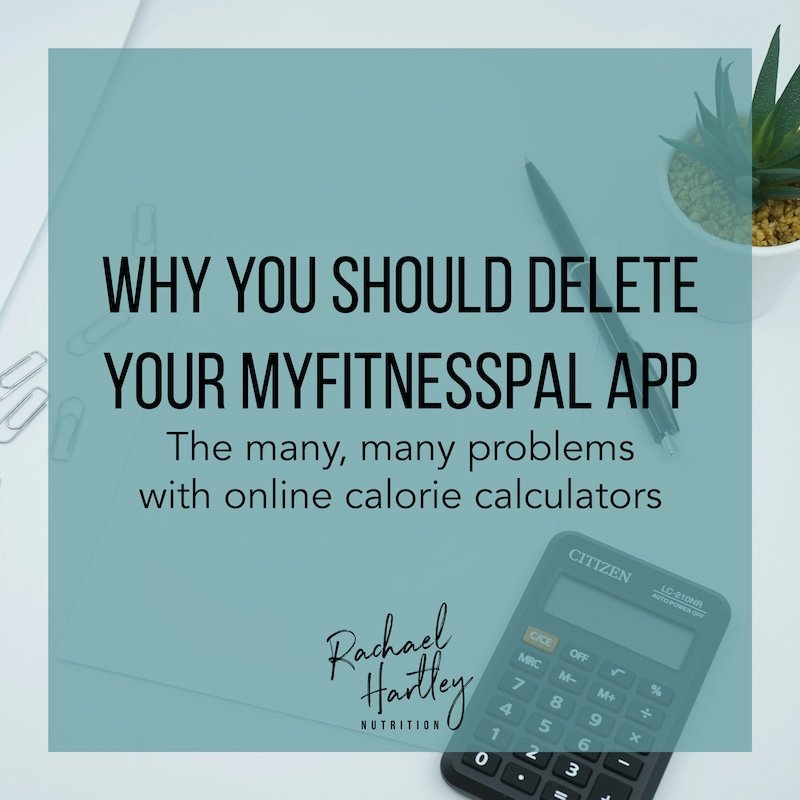 Should I Delete MyFitnessPal App?: The Many Problems with Online Calorie Calculators — Registered Dietitian Columbia SC