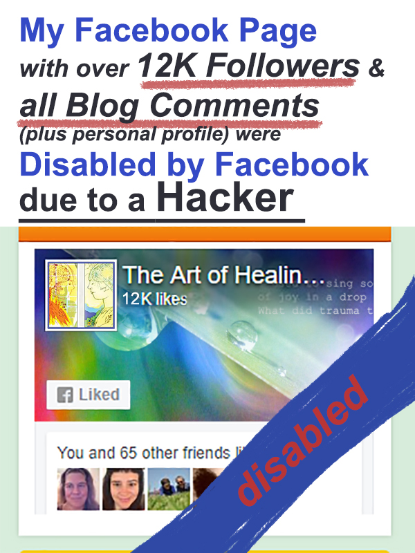 My Facebook Page (12K Followers) & all Blog Comments Disabled by Facebook due to Hacker