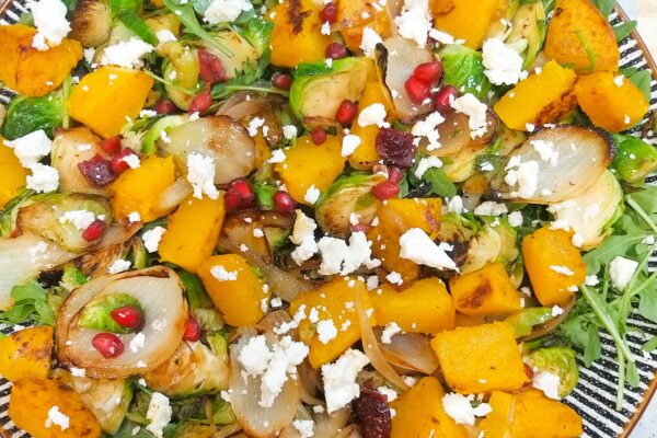 Roasted Brussels Sprouts and Butternut Squash Salad. – Nutritionist 4 u