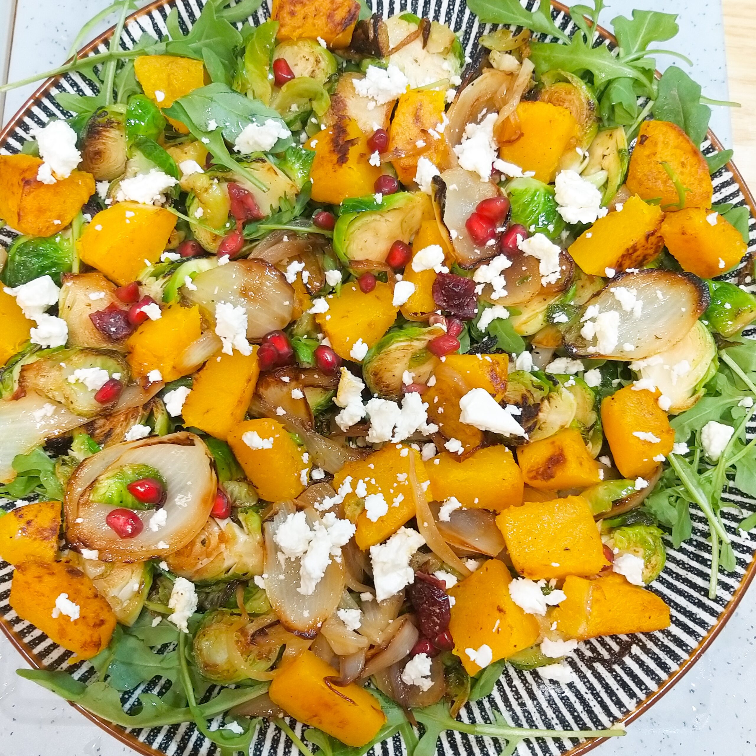 Roasted Brussels Sprouts and Butternut Squash Salad. – Nutritionist 4 u