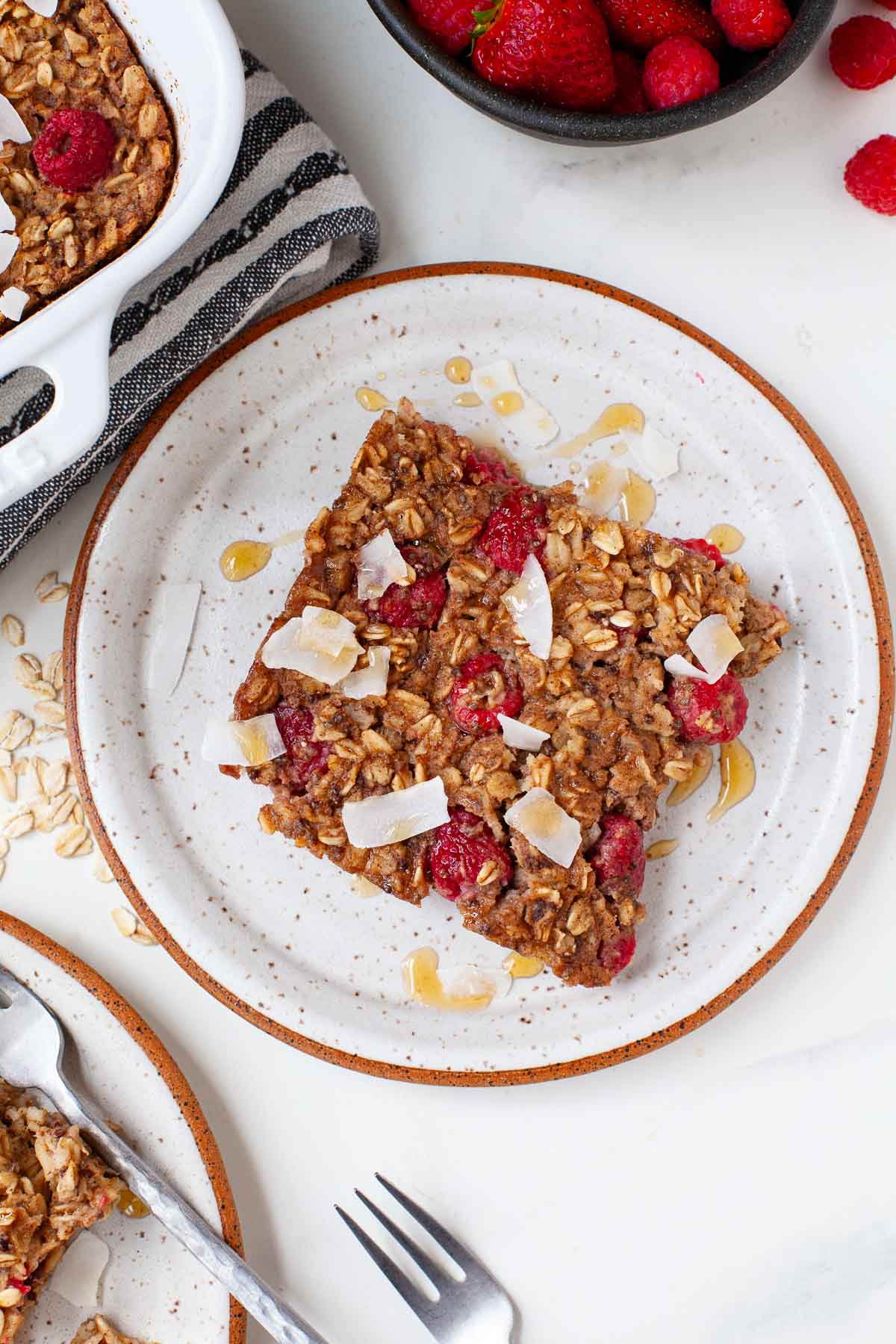 Vegan Baked Oatmeal with Peanut Butter
