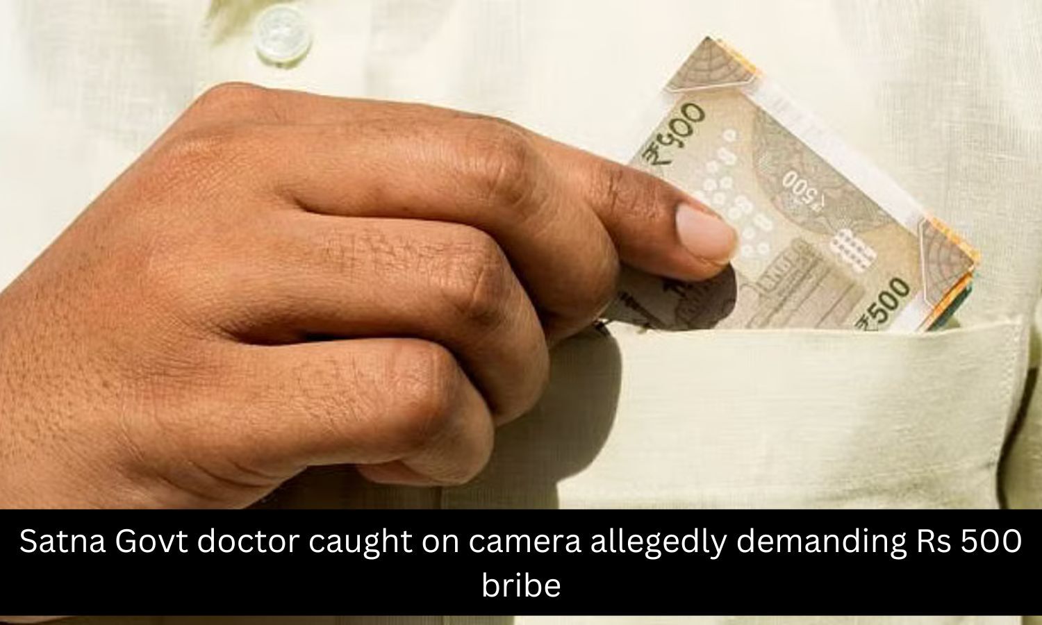 Satna Govt doctor caught on camera allegedly demanding bribe for medical certificate