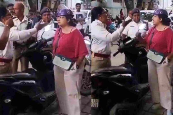 Video of Ayurveda doctor in clash with Cops over parking goes viral Video of Ayurveda doctor in clash with Cops over parking goes viral
