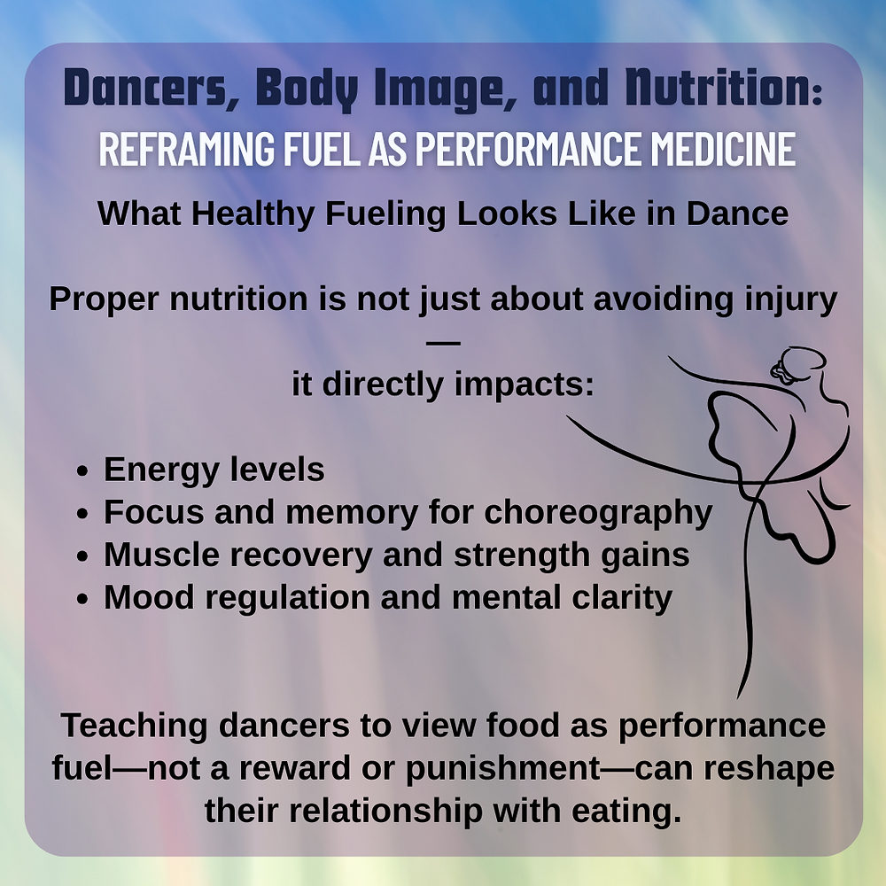 Dancers, Body Image, and Nutrition: Reframing Fuel as Performance Medicine