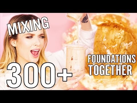 MIXING OVER 300 OF MY FOUNDATIONS TOGETHER!! // MyPaleSkin