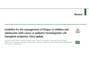 Cancer-Related Fatigue and What Pediatric Oncology Nurses Need to Know