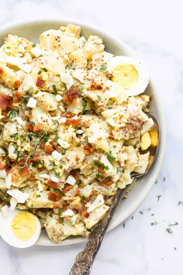 Creamy Potato Salad with Bacon