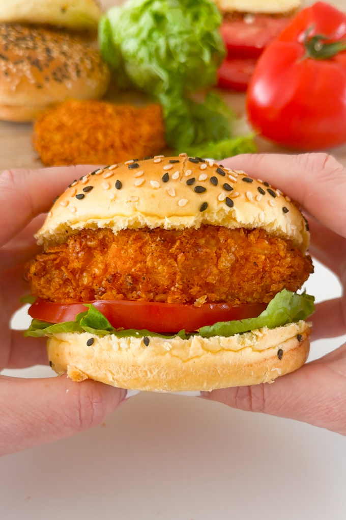 Crispy Chicken Burgers – My Fussy Eater