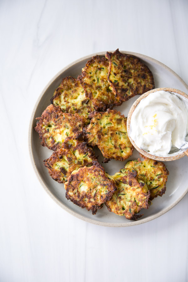 5-Ingredient Zucchini Fritters (Dairy + Gluten-Free)