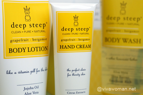 Deep Steep natural bath and body range product review