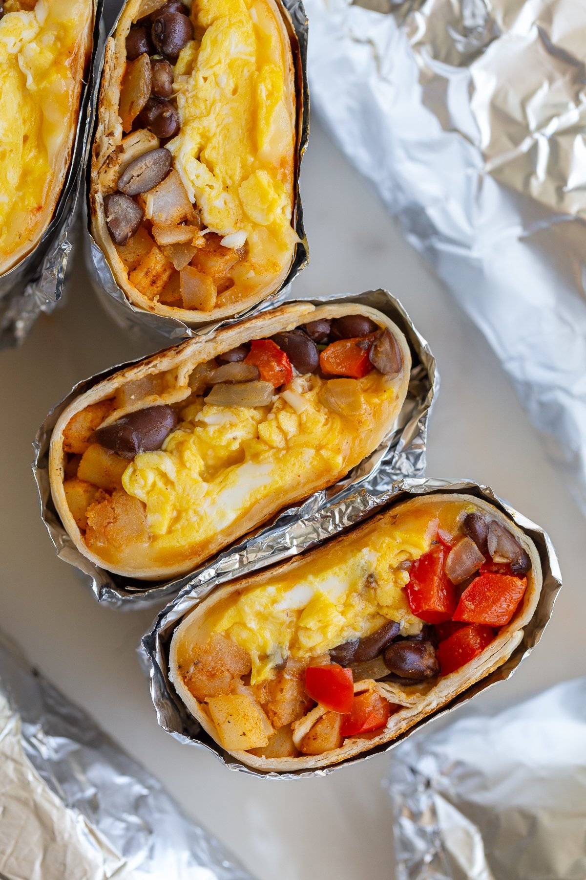 Vegetarian Breakfast Burritos (Freezer-Friendly & Easy)