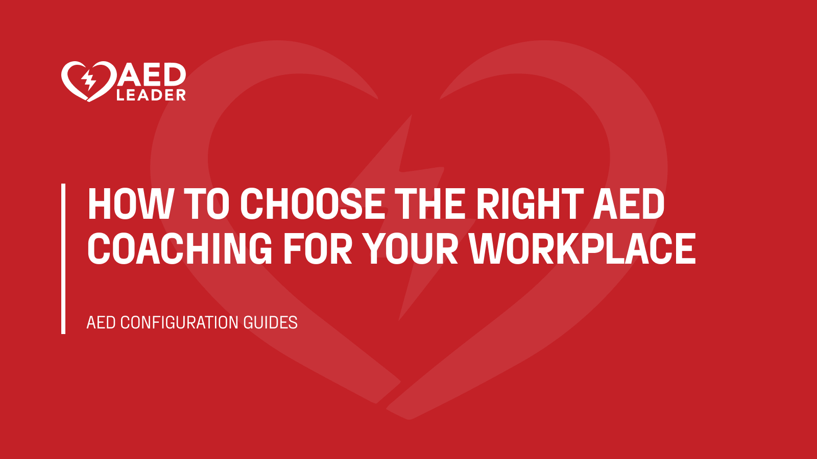 How to choose the right AED coaching for your workplace