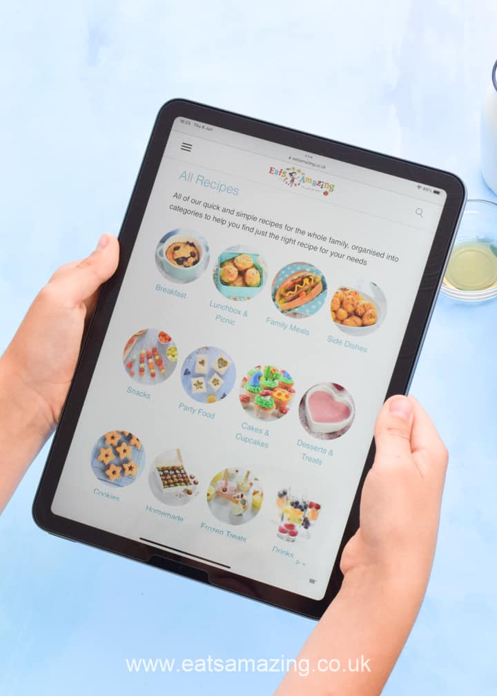Using the iPad Air when Cooking with Kids