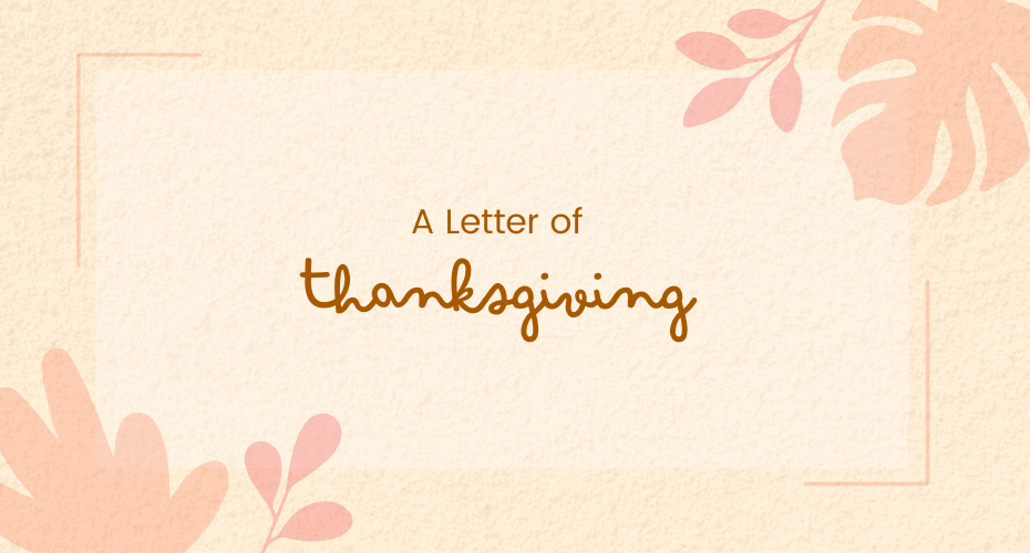 A Letter of Thanksgiving – nMotion Physical Therapy