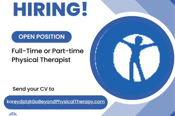 We are hiring! Want to join our team? — Go Beyond Physical Therapy