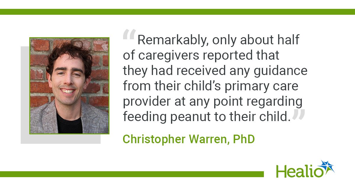 Patient education drives early introduction of peanut into infant diets