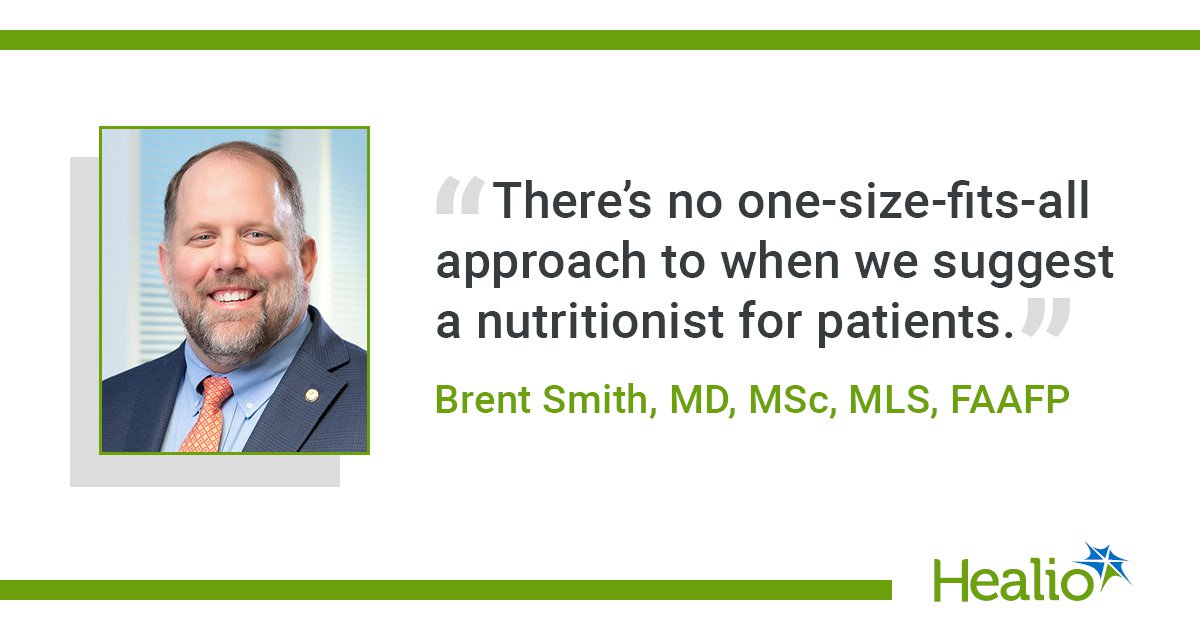 When do PCPs recommend nutritional specialists?