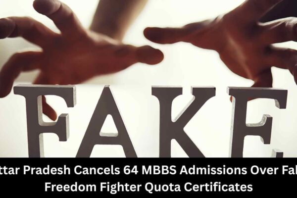 UP Cancels 64 MBBS admissions over fake Freedom Fighter Quota Certificates