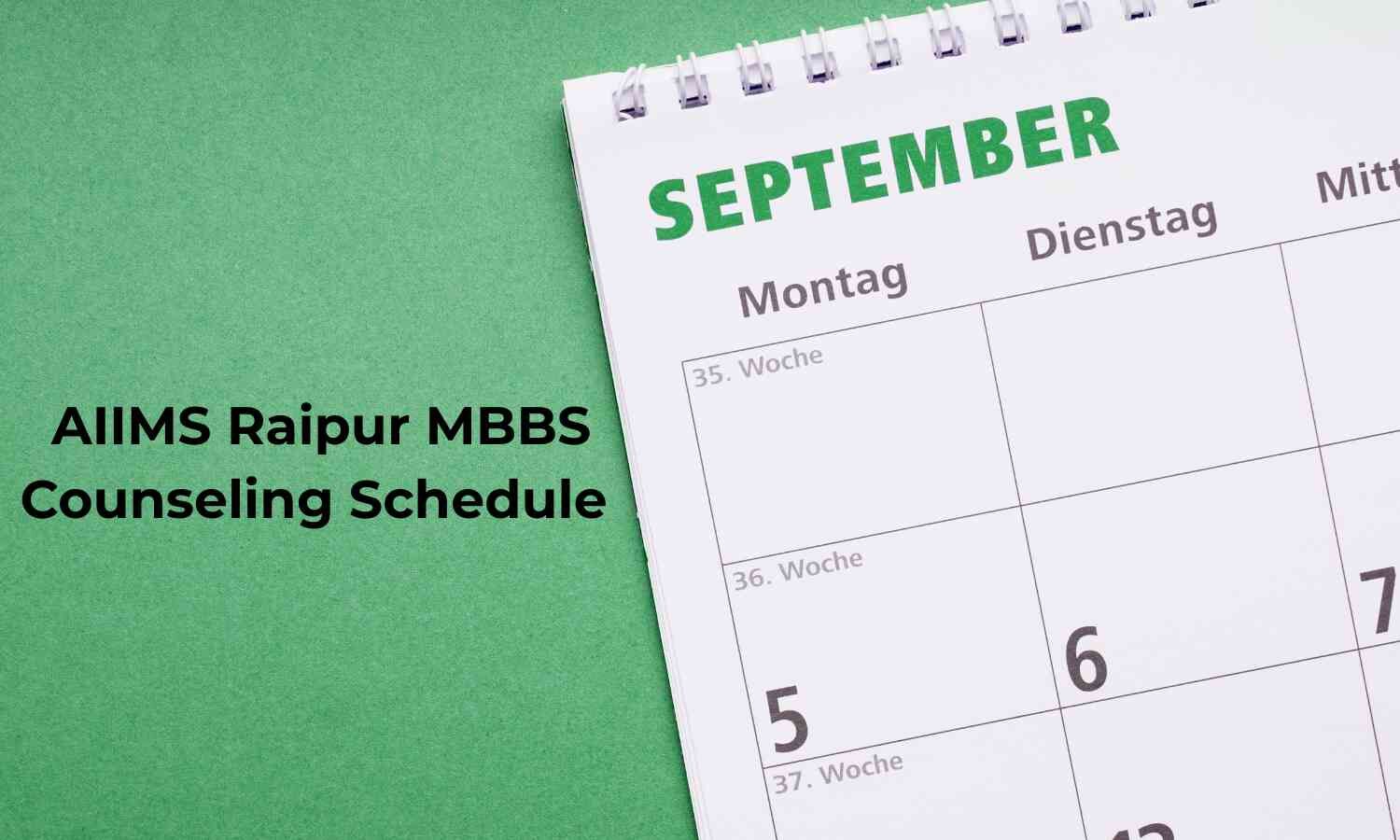 AIIMS Rapiur MBBS 2025 round 2 admissions schedule released