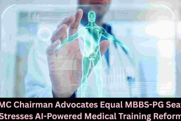 NMC Chairman advocates equal MBBS-PG seats, proposes AI Integration