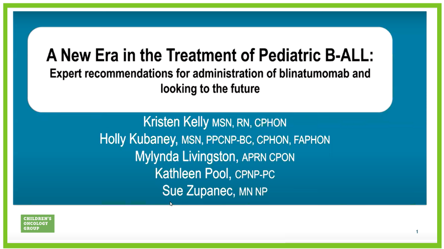 A New Era in the Treatment of Pediatric B-ALL – POGO