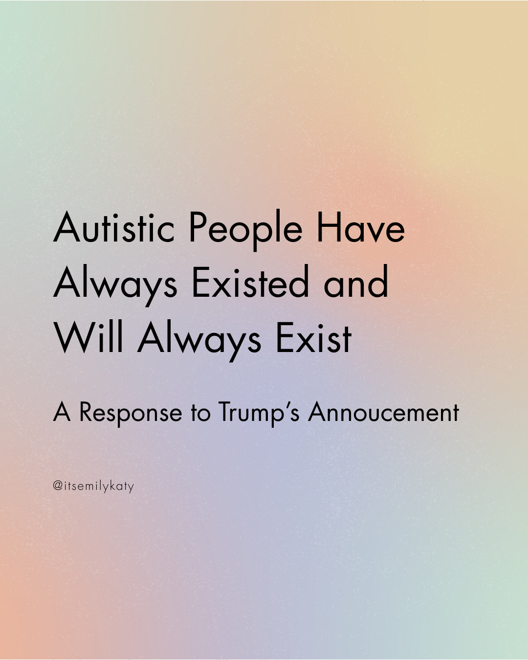 A Response to Trump’s Annoucement — Authentically Emily