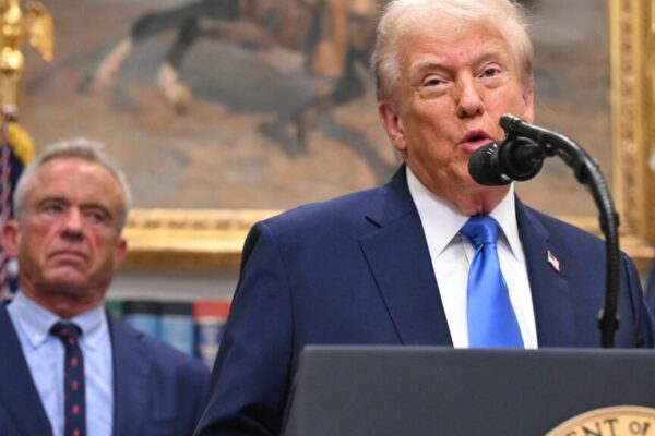 Trump questions vaccine safety, urges changes to timing