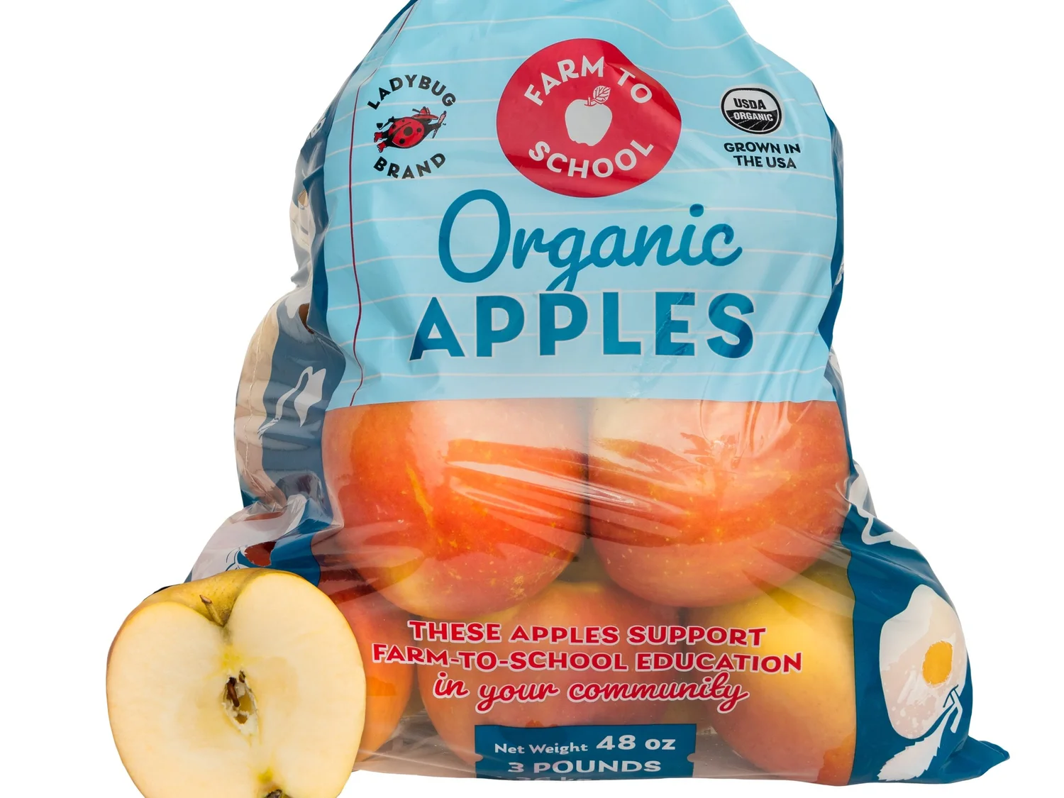 Ladybug Brand Farm to School Apples — Organically Grown Company