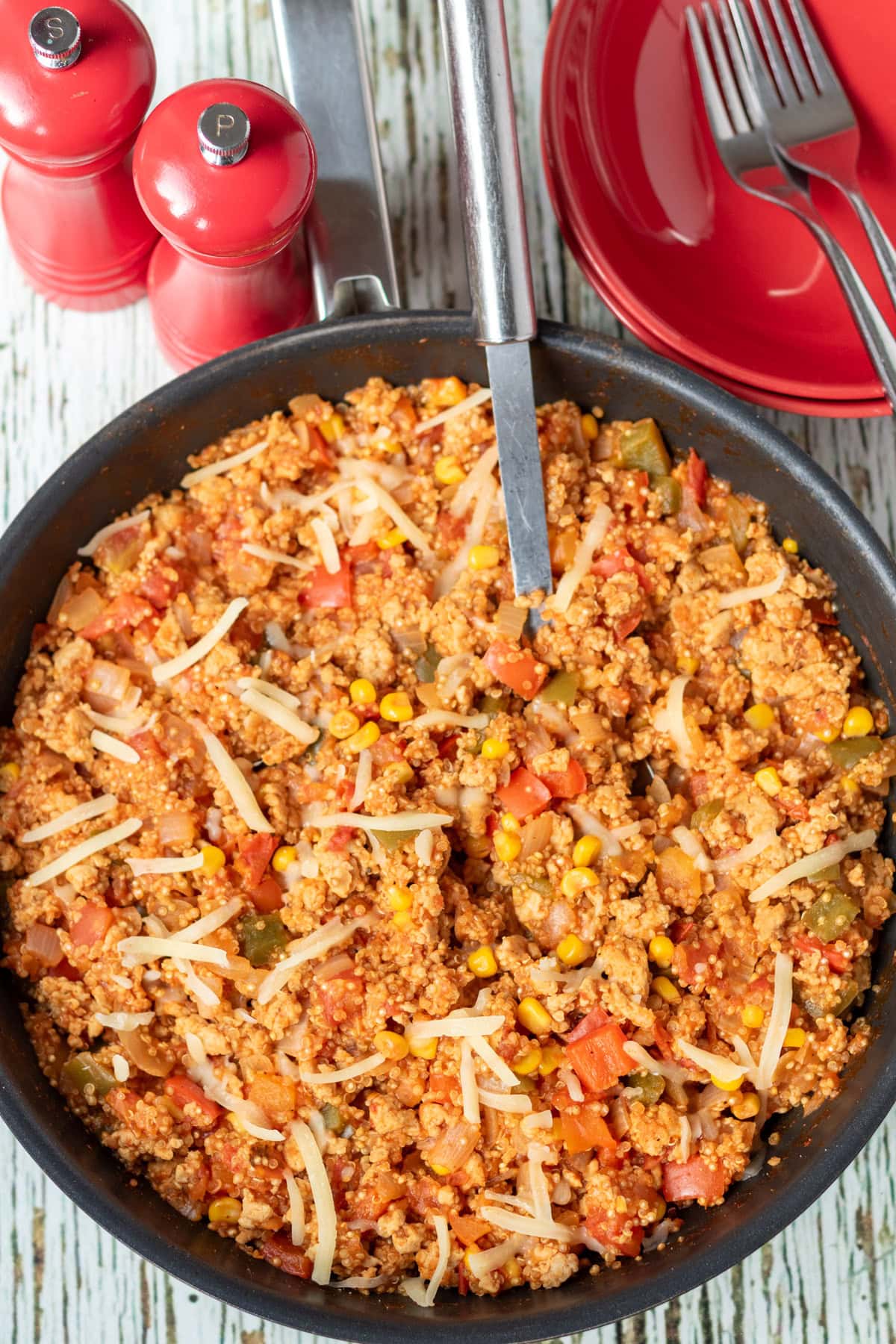 One Pan Chicken and Quinoa
