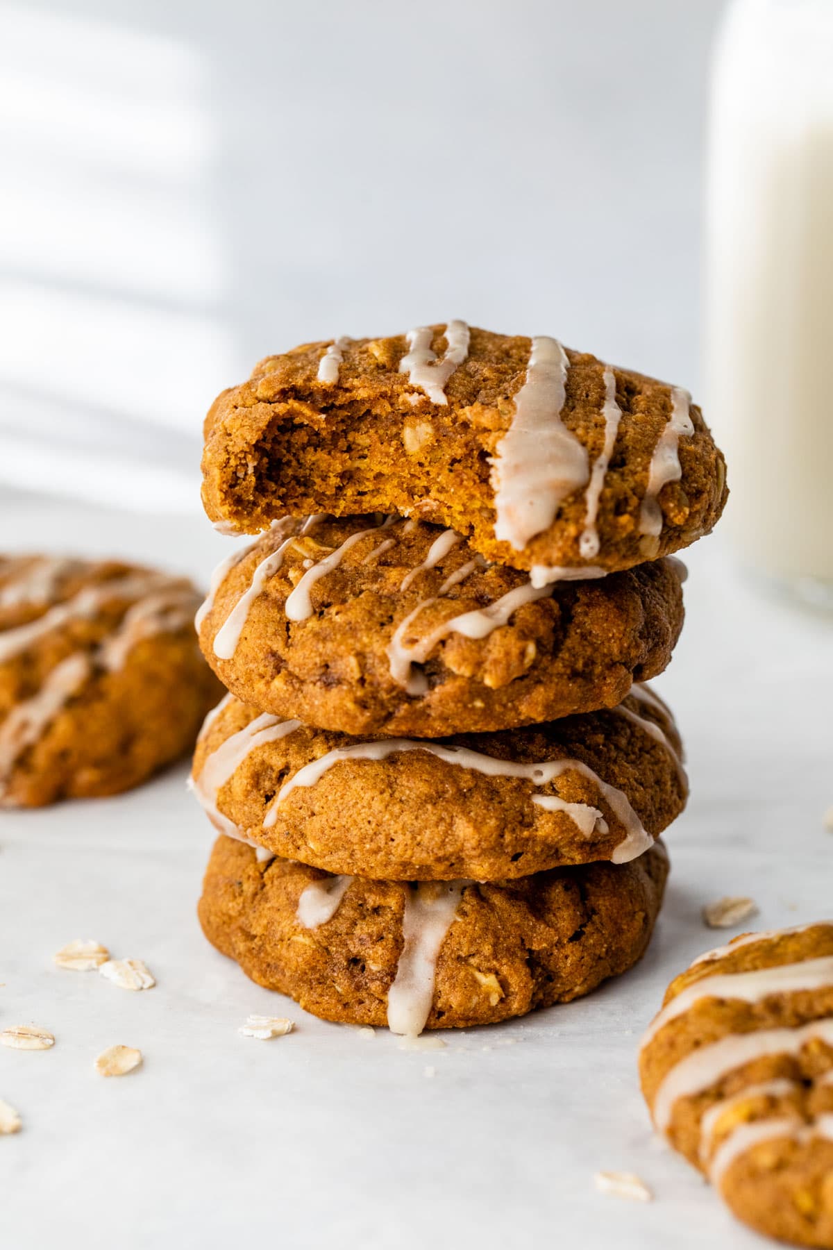 Soft and Chewy Pumpkin Oatmeal Cookies