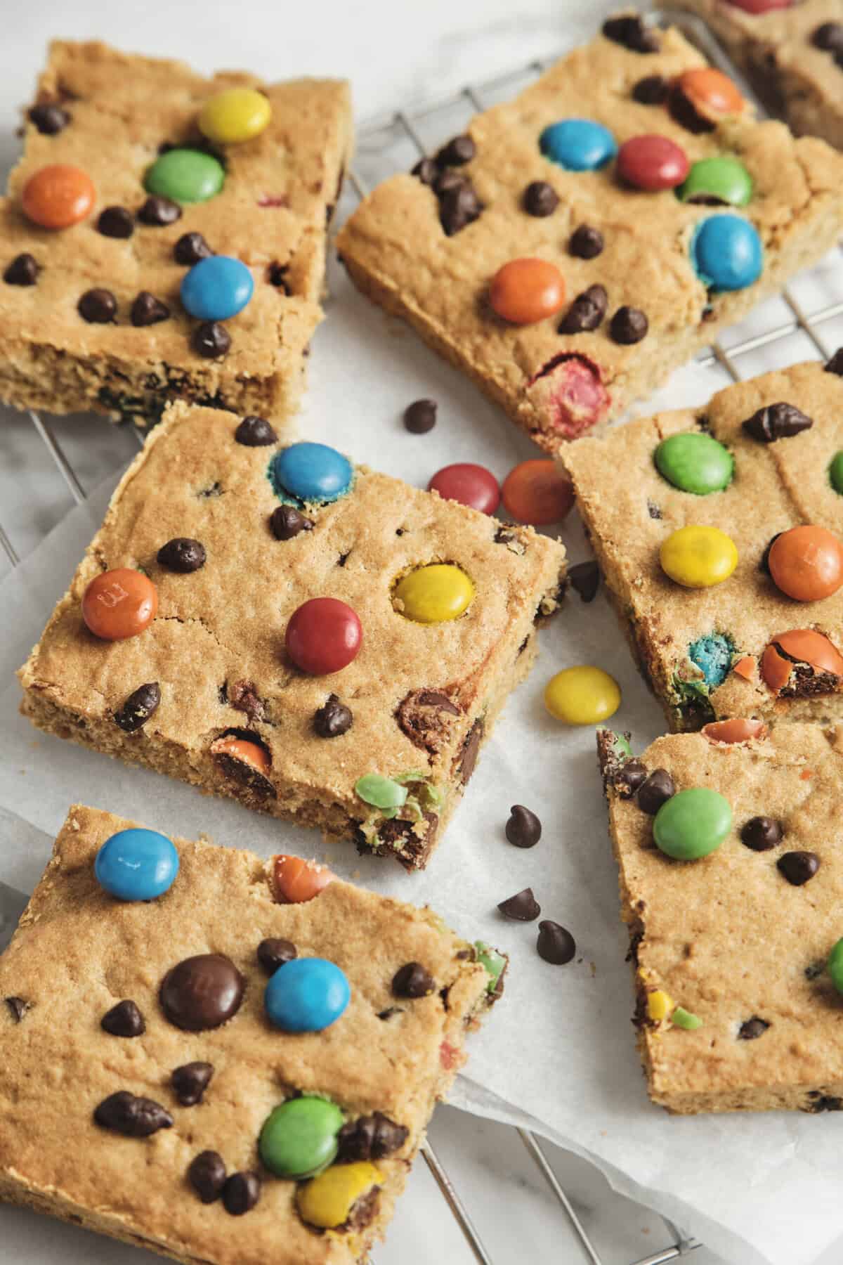 M&M’s Cookie Bars – Food Faith Fitness