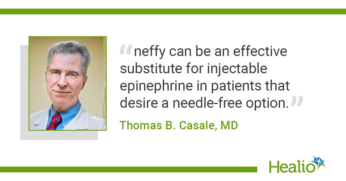 Single neffy dose treats anaphylaxis in most patients